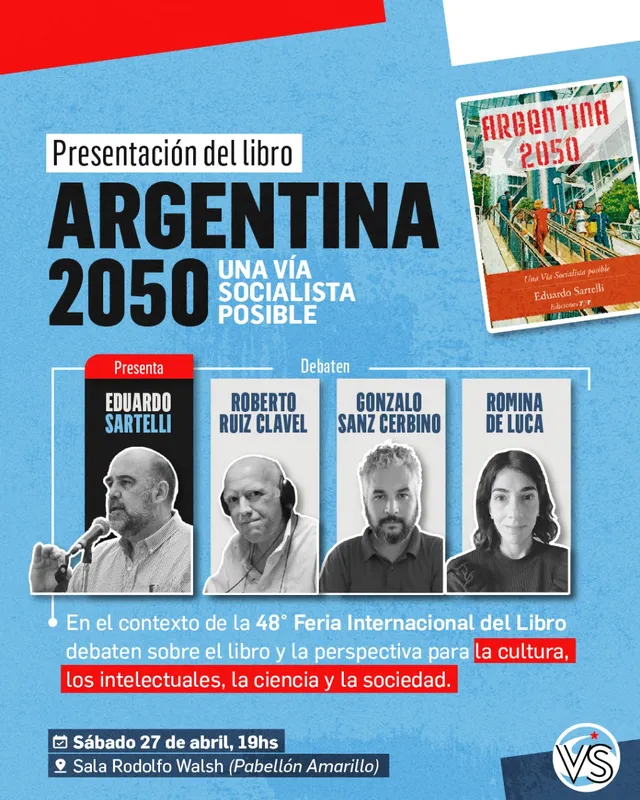 Se presenta Argentina 2050 en la 48° Feria Internacional del Libro de Buenos Aires