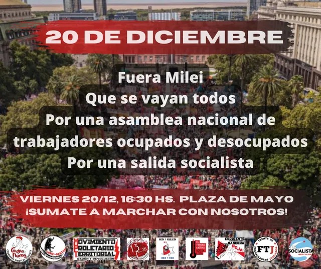 20 de DICIEMBRE. MARCHAMOS