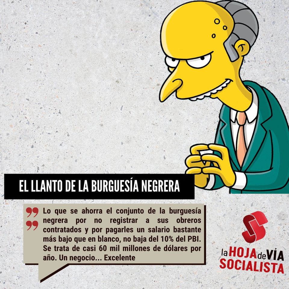 El llanto de la burguesía negrera