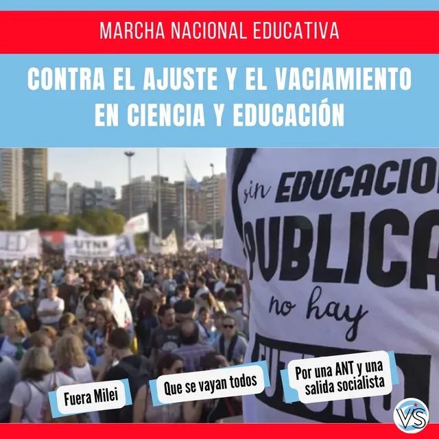 Sumate con Vía Socialista a la Marcha Nacional Educativa