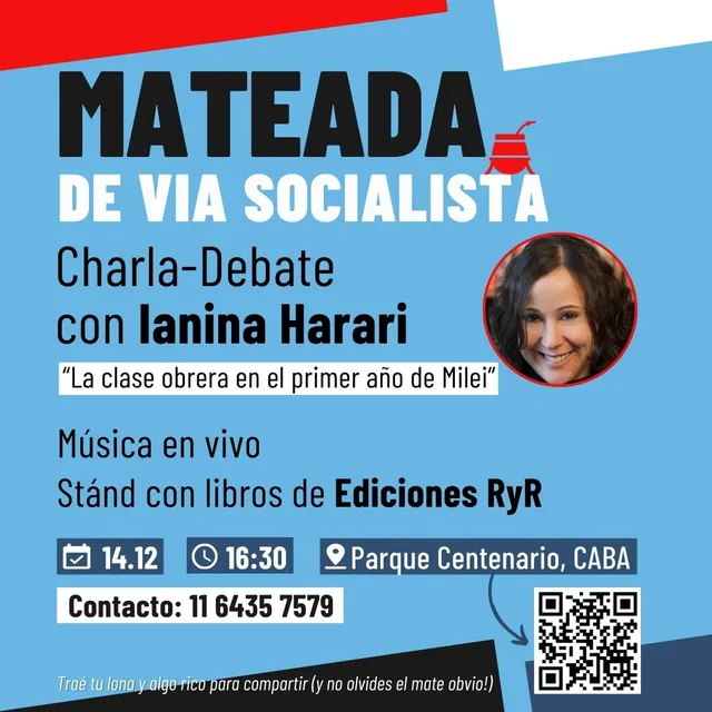MATEADA Y CHARLA-DEBATE DE VIA SOCIALISTA