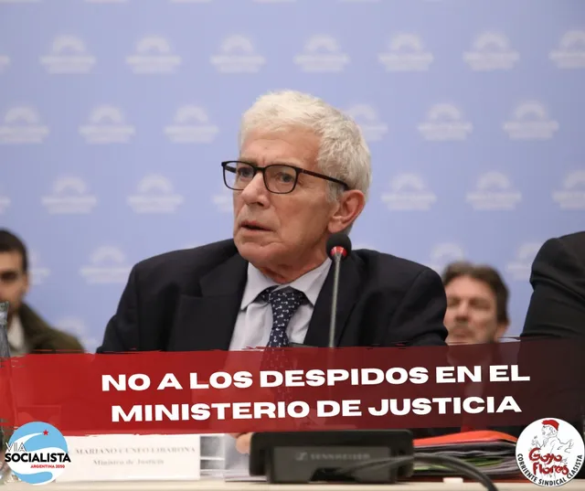 No a los despidos en el Ministerio de Justicia