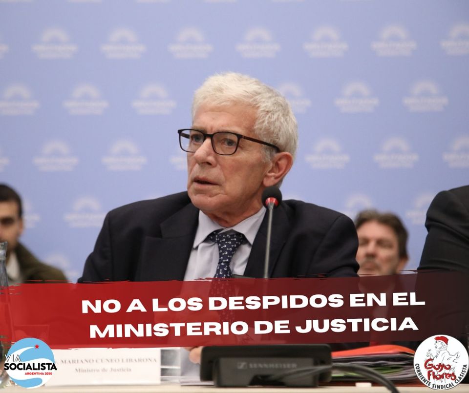 No a los despidos en el Ministerio de Justicia