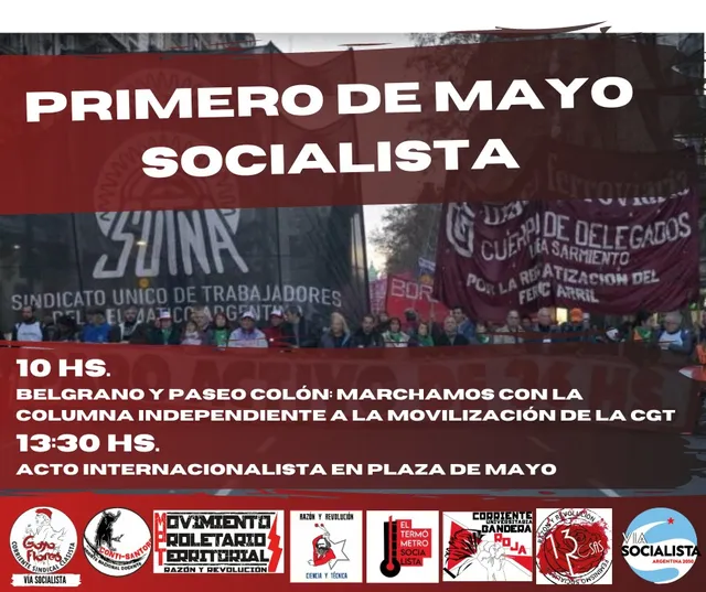 Primero de Mayo Socialista. Movilizamos