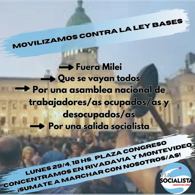 Movilizamos contra la Ley Bases