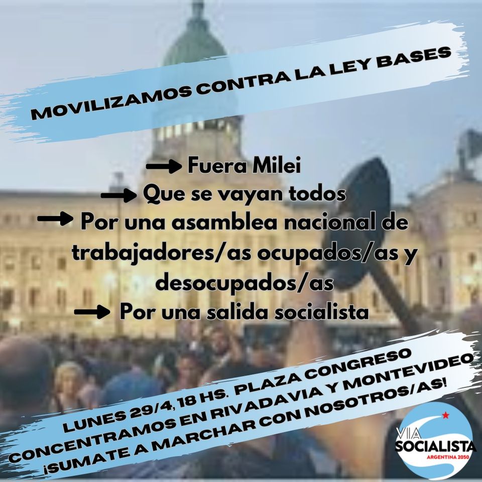 Movilizamos contra la Ley Bases